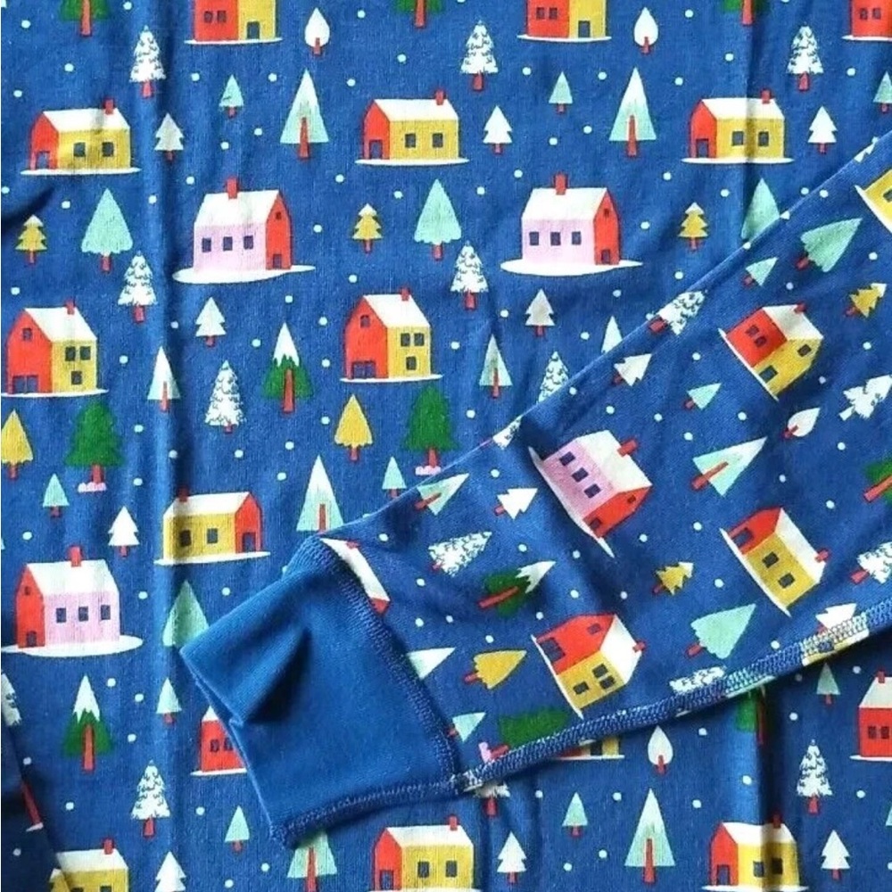 Hanna Andersson Women's Long John Pajama Top Organic Cotton Hygge House L - Picture 2 of 4